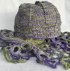 Hand Knit and Crocheted Hat & Scarf Set