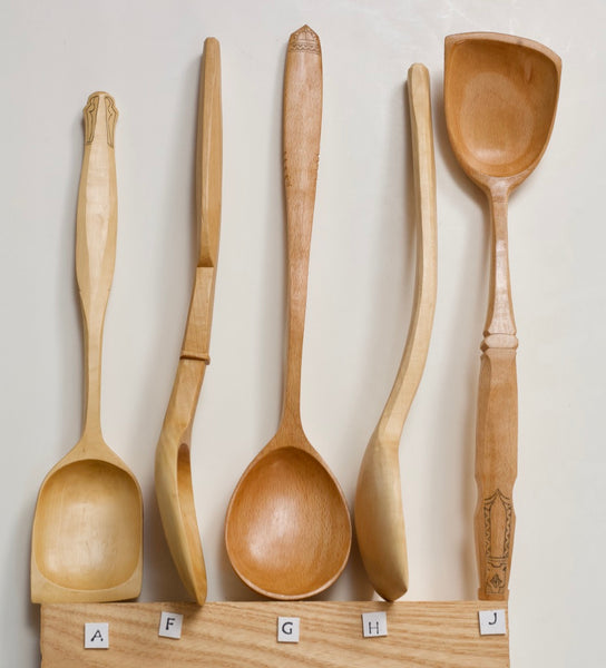 Hand Carved Wooden Cooking Utensils