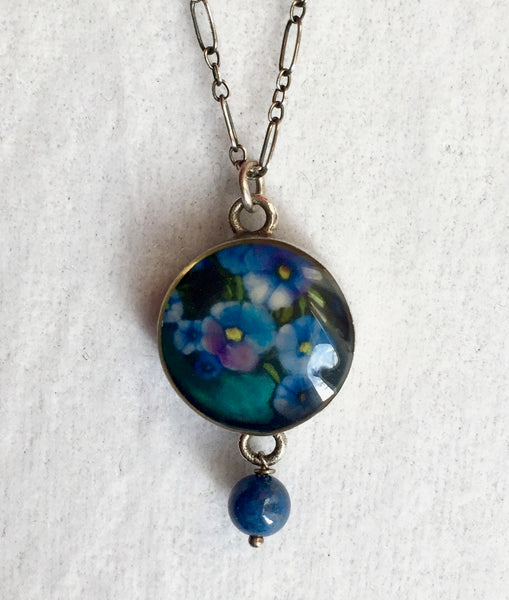 Pansy Pendant Necklace