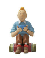 Tintin Keyring - Tintin Sitting
