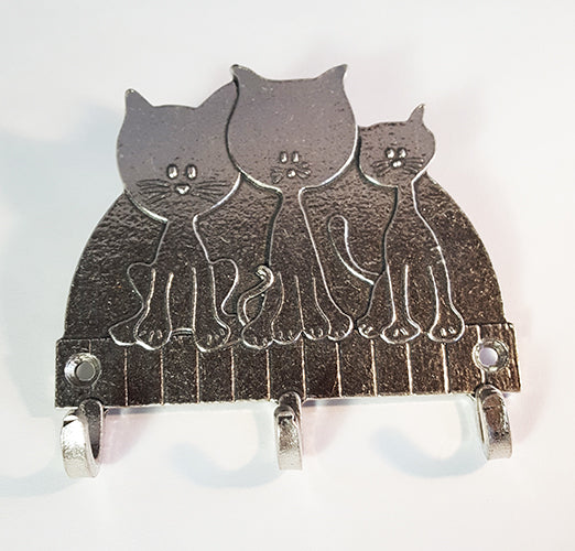 Three Kitties Key Rack