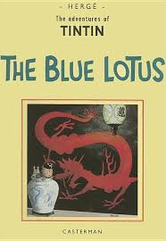 The Blue Lotus  - Vintage Reproduction Tintin book
